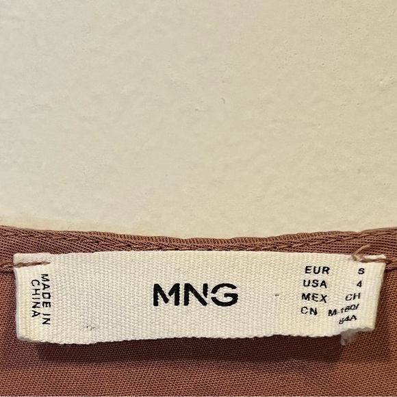 Mango buttoned mini smock dress in pink size US 4 - Picture 3 of 5